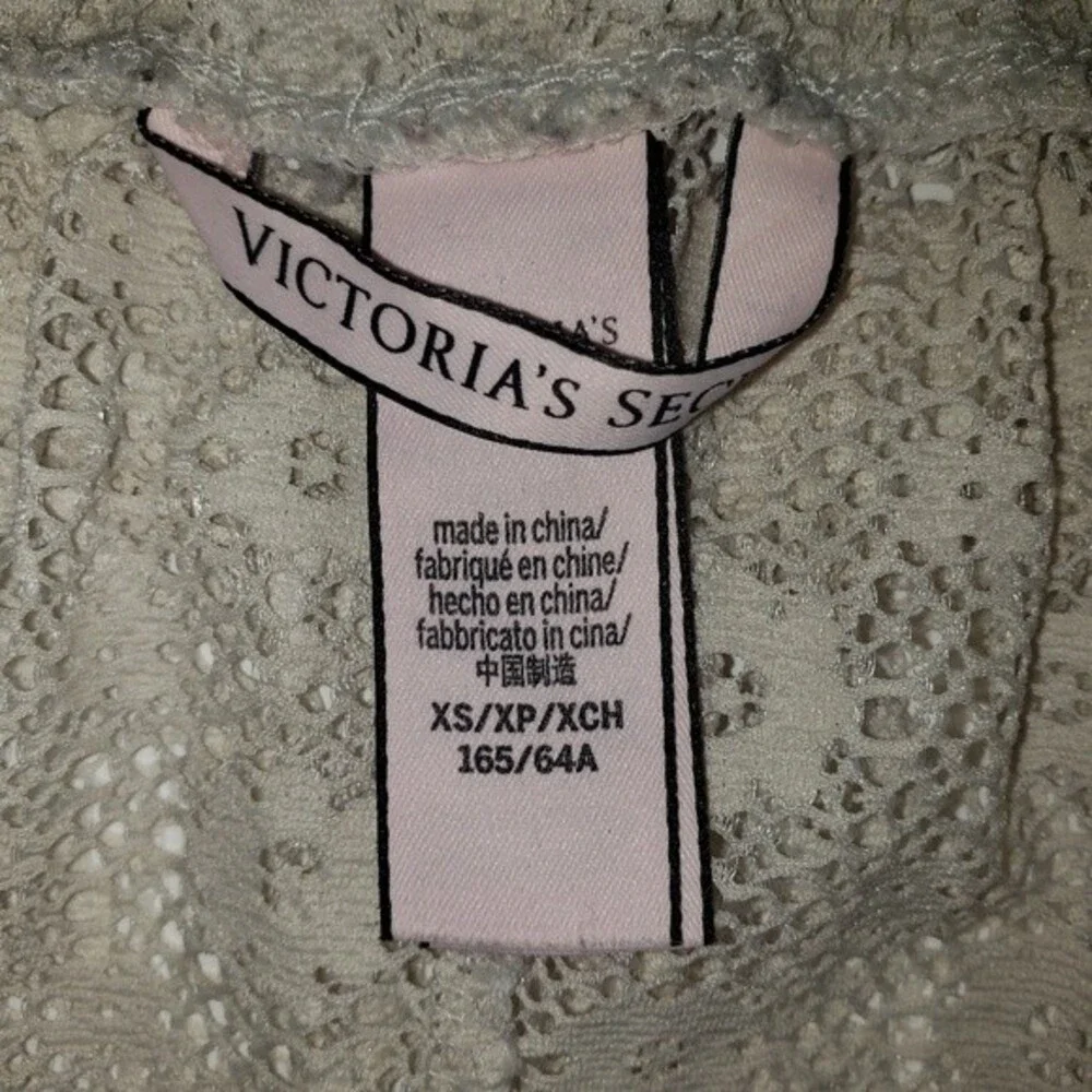 VICTORIA'S SECRET ECRU LACE TAP PANTS SIZE XS